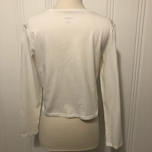 Wild Fable Classic Long Sleeve White Tee MEDIUM - Picture 6 of 14